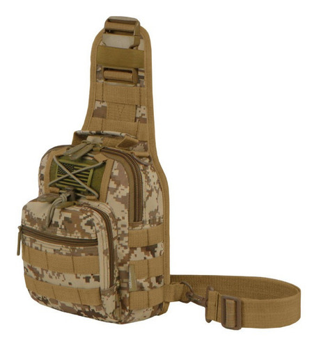 Mochila Pechera Táctica Eastwest Rtc517 Bandolera Convertibl Color Tan Acu