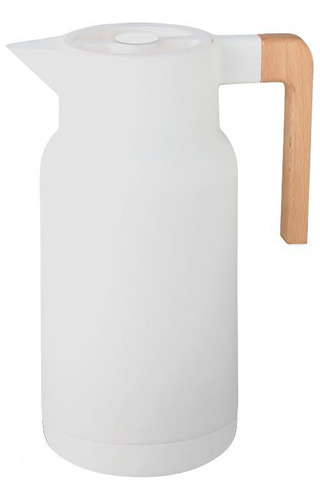Garrafa Térmica Wood Fashion Branco - 1 Litro