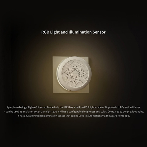 Luz M1s Hub Aqara Zigbee Puerta De Entrada Con Rgb Led Noche