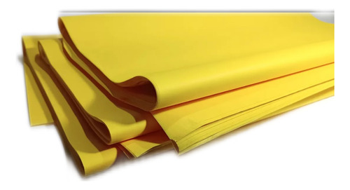 Papel Volantin 100 Pliegos Color Amarillo 50x70 Cms