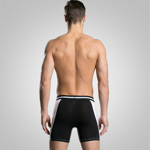 Pantalones Cortos Largos Para Hombre, Ropa Interior Suave, C