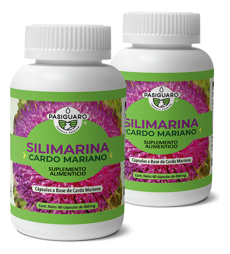 Silimarina 80% 60 Cápsulas De 450 Mg (duo Rinde 60 Días)