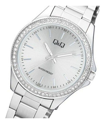 Reloj Para Mujer Q&q C226j201 C226j201y Plateado