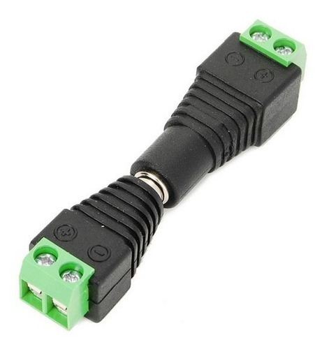 Par Conectores Fichas Plug Macho Y Hembra Alimentacion Camaras Seguridad