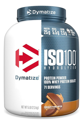 Proteina Dymatize Iso 100 Chocolate Mani 5lb Envio Gratis