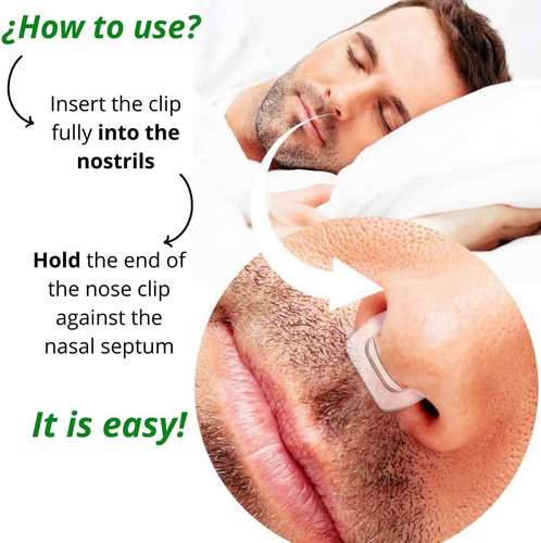 Clip Para Nariz Magnético Anti Ronquidos Nasal 2 Pcs