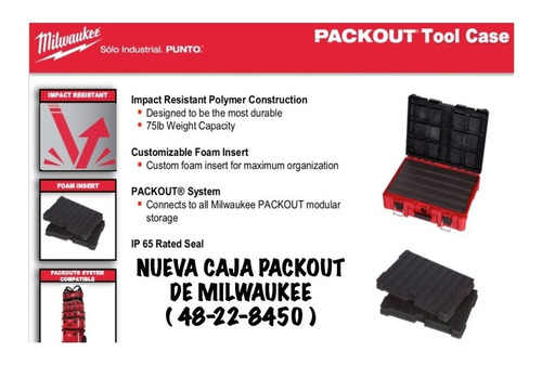 Imagen 3 de 9 de Caja Interior Personalizable Packout 16 Milwaukee 4822 8450