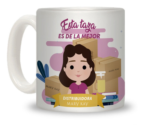 Taza Sublimada Para La Mejor Distribuidora Personalizada