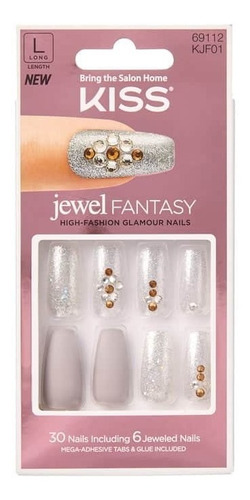 Uñas Glue-on Kiss Jewel Fantasy - Empress