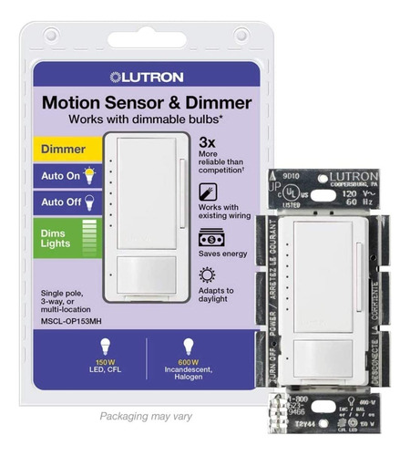 Lutron Maestro - Regulador De Intensidad Led Con Sensor De M