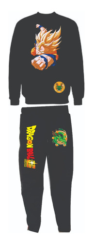 Conjuntos Cr Sudadera Y Jogger Super Dragon Ball Z Goku 