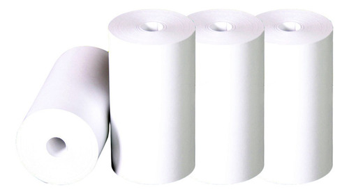 50 Rollos Papel 57x30mm Para 58mm Impresión Printer Color Blanco