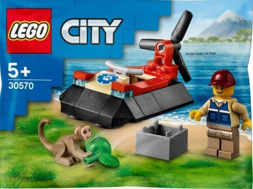 Lego City Wildlife Rescue Hovercraft 35 Piezas 30570