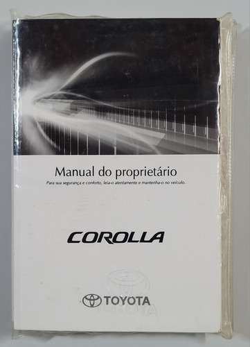 Manual Do Proprietário Toyota Corolla 2013 - Id. Em Branco (Usado)