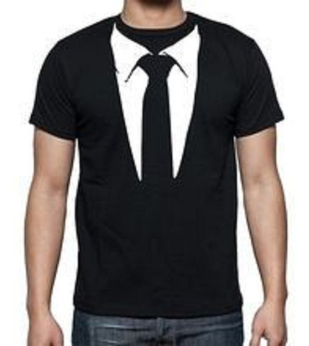 Remera Algodon Comica Camisa Corbata