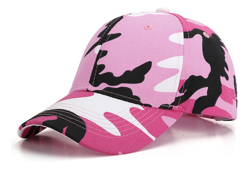 Gorra Sport Cachucha Camuflaje Ajustable Rosa 