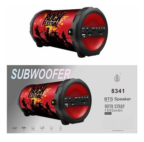 Parlante Portatil Bluetooth Subwoofer Bazooka Oneplus 8341