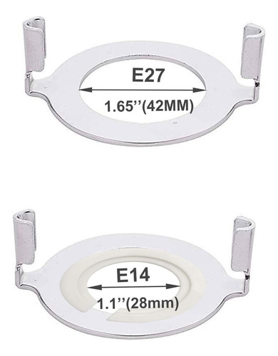Ecudis 2 Pcs Uno Lámpara De Lámpara Convertidor De Adaptador