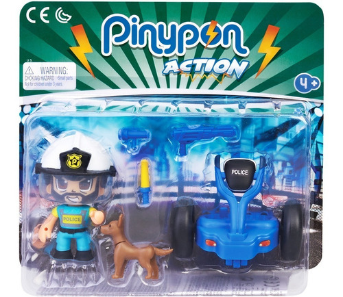 Muñeco Pinypon Action Police Seqway