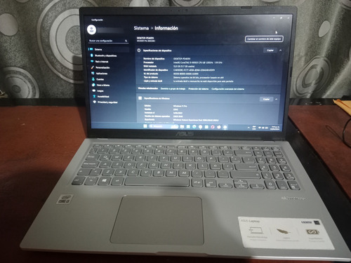 Portátil Asus Powerbook X515jab Core I3 8gb Ssd 256gb Window