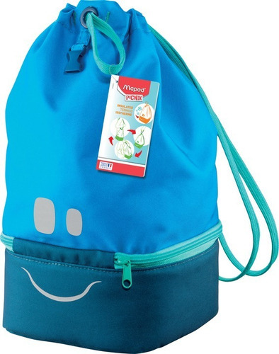 Lunchera Termica Concept Bolsa De Tela Maped 872303 Color Azul Animales