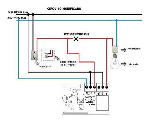 Relê 1 Canal Rf 433mhz 220v Entrada Interruptor - Broadlink