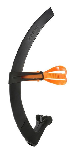 Imagem 1 de 2 de Snorkel Natação Frontal Focus Medio Michael Phelps Preto Lim