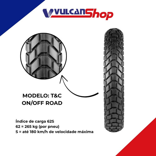 Pneu 120/80-18 Traseiro Com Câmara Xre 300 Lander Technic