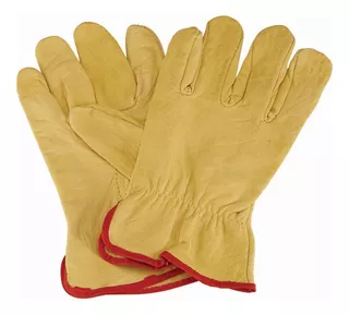 Guantes De Trabajo De Cuero De Vaca De Grano Completo Hardy