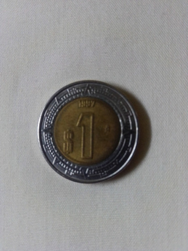 Moneda De 1 Peso Mexicano 1997 Antiguedad
