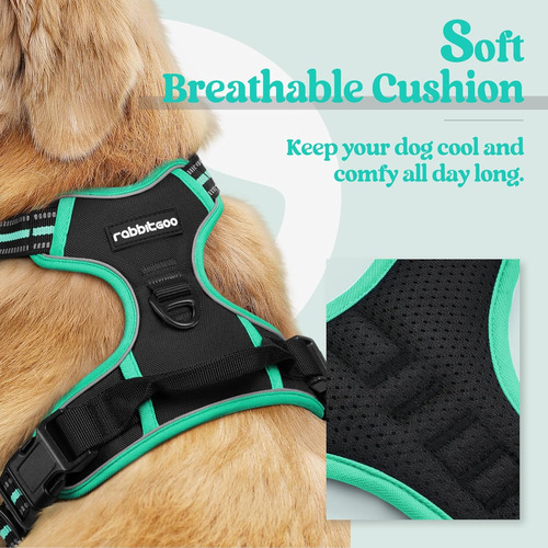 Arnés Para Perro Rabbitgoo, Ajustable, Sin Ahogo, Modelo L