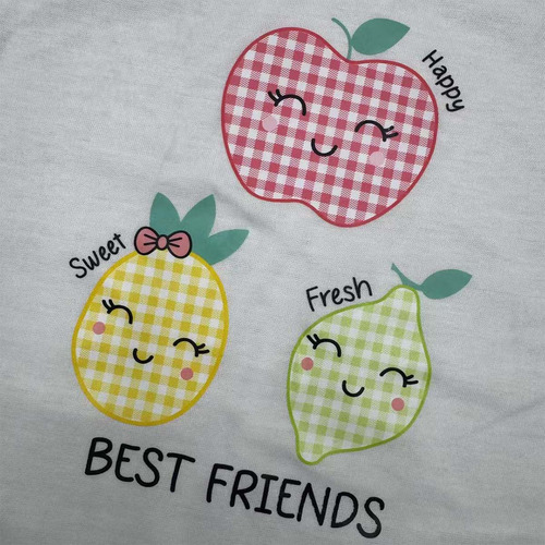 Conjunto De Ropa De Bebé Falda De Manga Corta Estampada 3y