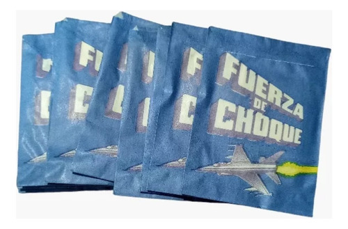 Figuritas Fuerza De Choque Lote De 10 Sobres Toycrom 80's Aviones Aviones (Usado)