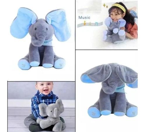 Elefante De Apego Musical Peek A Boo Mueve Las Orejas