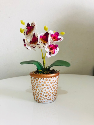 Arranjo De Orquídeas Permanentes Vaso Cerâmica, Varias Cores | MercadoLivre