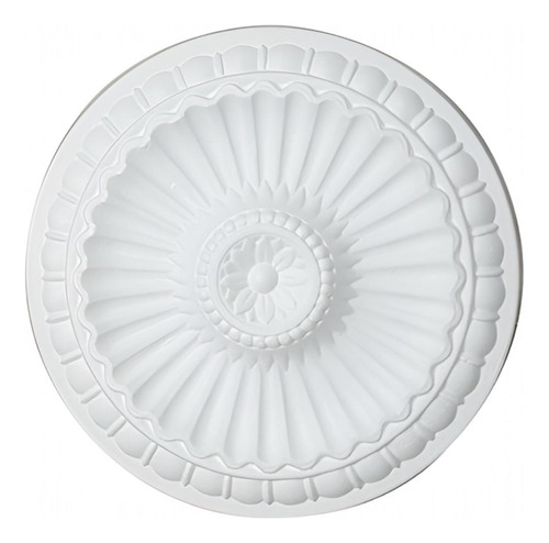 Moldura Lustre De Isopor Roseta Diametro 28cm