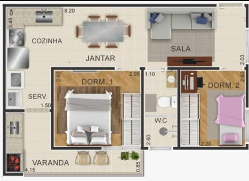 Imagem 6 de 6 de Apartamento Com 2 Dormitórios À Venda, 40 M² Por R$ 168.995,00 - Vila Paranaguá - São Paulo/sp - Ap0050