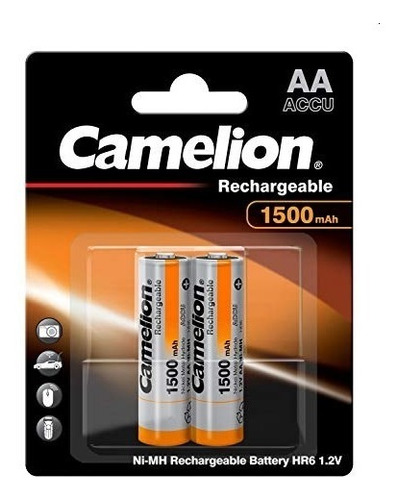 2 Pilas Aa Recargable Camelion - 1500mah 