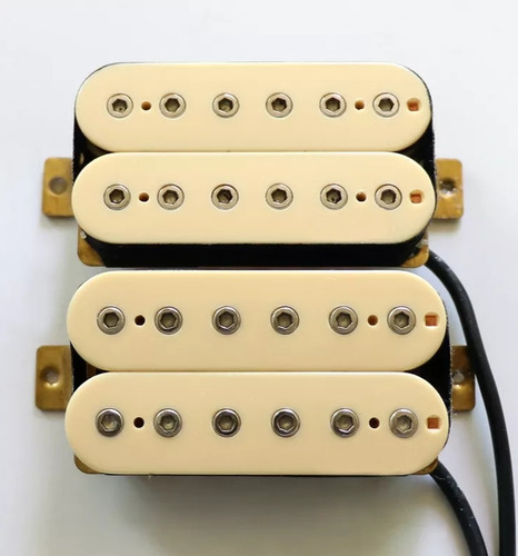 Set Micrófonos Humbucker Súper Distortion Guitarra Crema