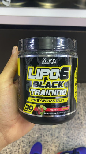 Pre-workaout Lipo6 Black Training 30 Serv. Suplementos Rans