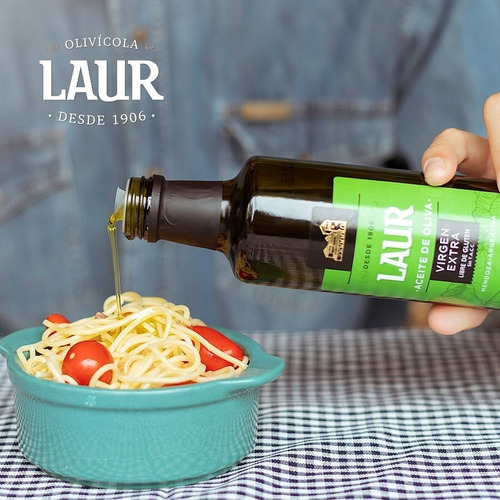 Imagen 4 de 10 de Aceite De Oliva Laur ( Sin T.a.c.c) Caja X 6 X 500ml.