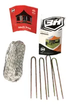 Comprar 3h Estacas Para Carpas -  Kit (4 Estacas + Soga )