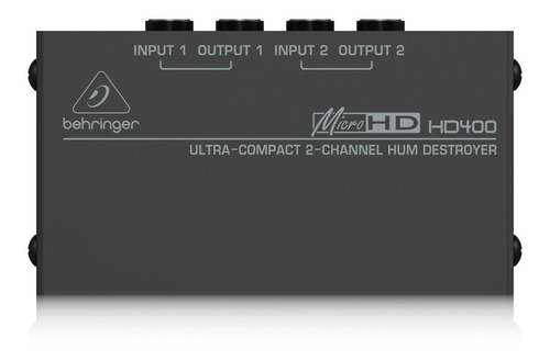 Behringer Hd400 Eliminador De Hum Y Ruido De 2 Canales