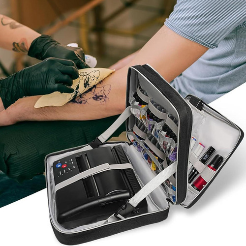 Estuche Organizador De Viaje Para Tatuajes Con Cremallera De