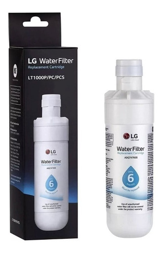 Filtro LG Para Refrigerador Agua Lt1000p Original Adq747935