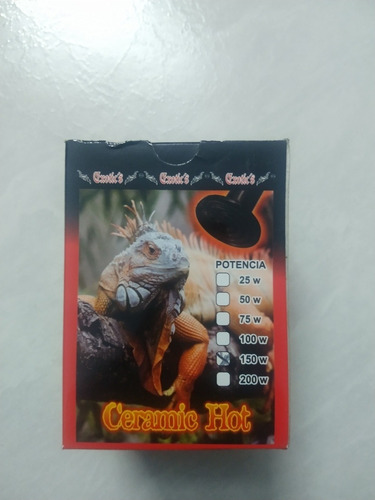 Imagen 1 de 5 de Foco Térmico De Cerámica 150w Exotic`s Reptiles,erizos Ymás