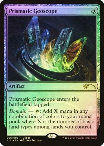 Prismatic Geoscope (judge Promo) Magic The Gathering