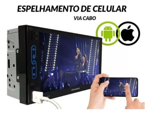 Multimídia Mp5 Ford Ká 14 15 16 17 18 Usb Bt Mold Câm Int