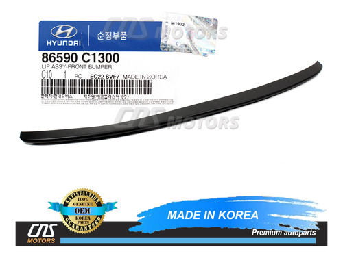 Genuine Front Bumper Lower Lip Spoiler For 15-17 Hyundai Ddf