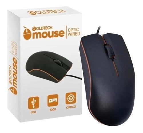 Mouse Óptico Cableado Usb Compatible Windows, Mac Ios      